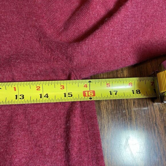 Boden Sweater Vtg Womens Size 10 Pink Cashmere Blend Angora Cotton Bead Bow - Picture 4 of 8